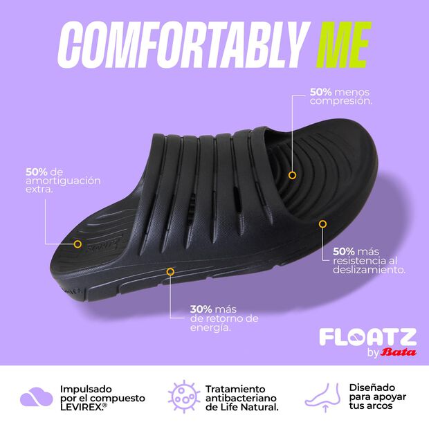Sandalia Hombre Floatz Floatz 1 Men Mule, NEGRO