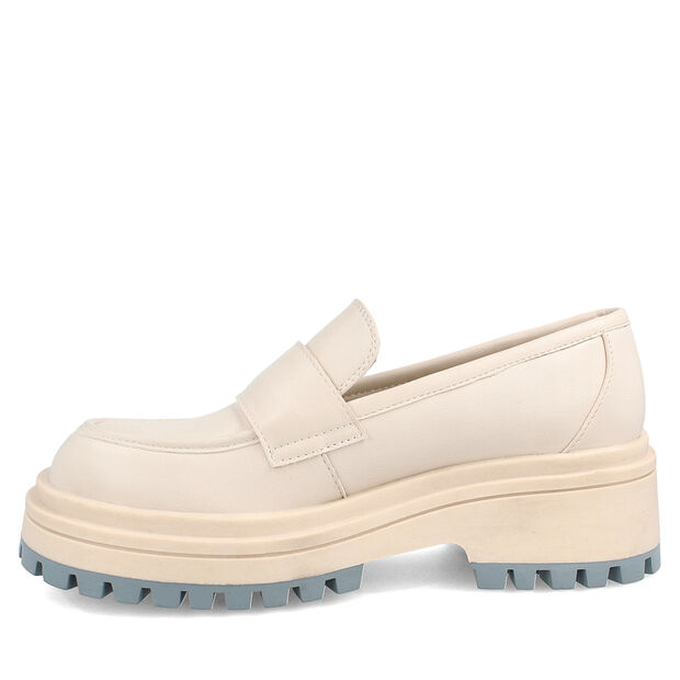 Mocas&iacute;n Mujer Bata Red Label Raffa , BLANCO