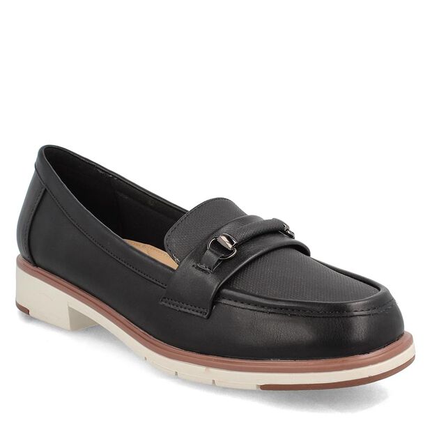 Mocas&iacute;n Bata Comfit Mujer Freya, NEGRO