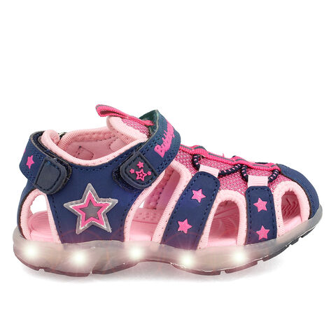 Sandalia Con Luces Bubblegummers Ni&ntilde;a Unai , AZUL