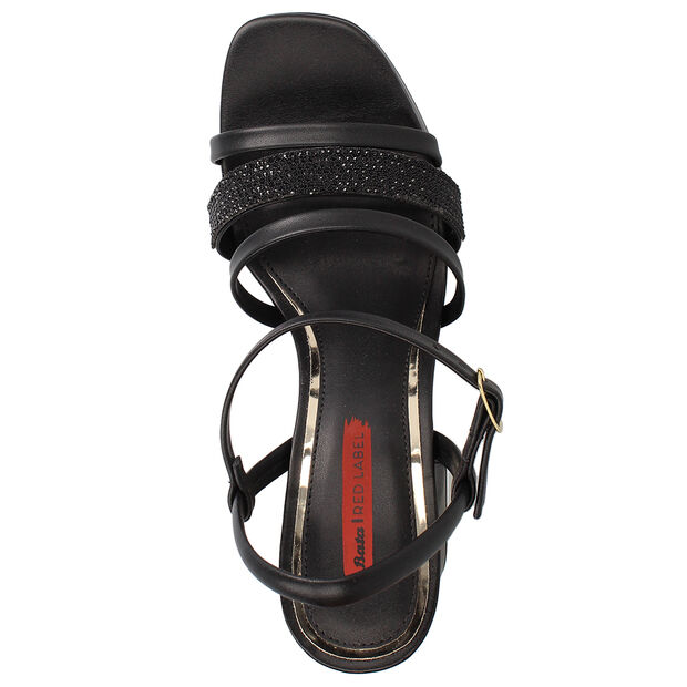 Sandalia Mujer Bata Red Label Daia, NEGRO