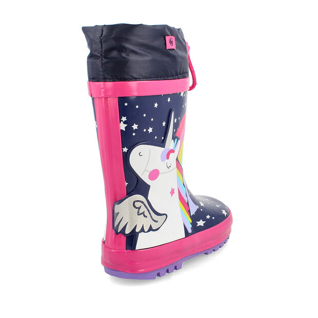 Bota De Agua Ni&ntilde;a Bubblegummers Unicorn  , AZUL