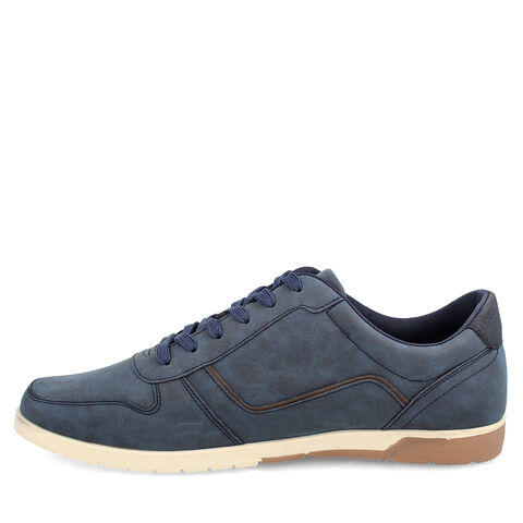 Zapato Casual Bata Hombre Rony cordones  , AZUL