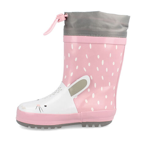 Bota De Agua Ni&ntilde;a Bubblegummers Little Bunny , GRANATE