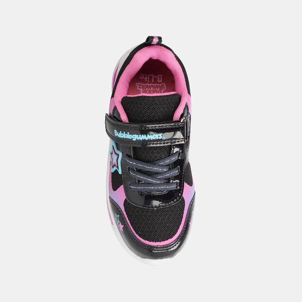 Zapatilla Con Luces Ni&ntilde;a Bubblegummers Demian   , NEGRO