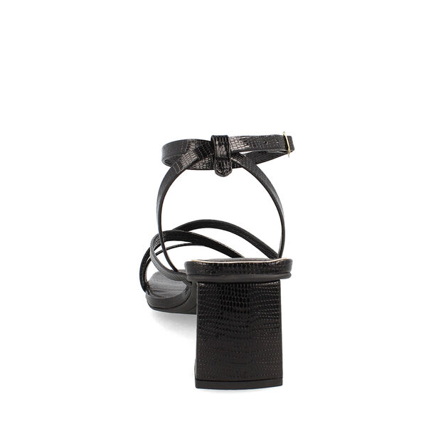 Sandalia Mujer Bata Red Label Lirio, NEGRO