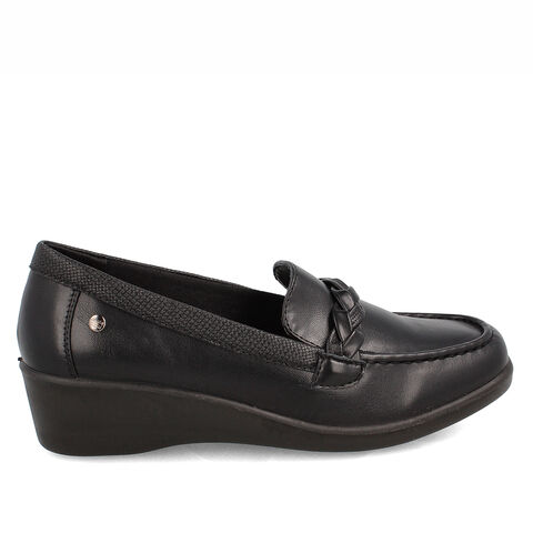 Mocas&iacute;n Bata Comfit Mujer Newstar, NEGRO