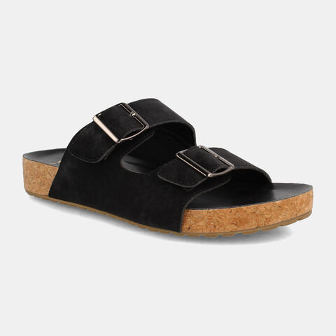 Sandalia Mujer Bata Enjoy, NEGRO
