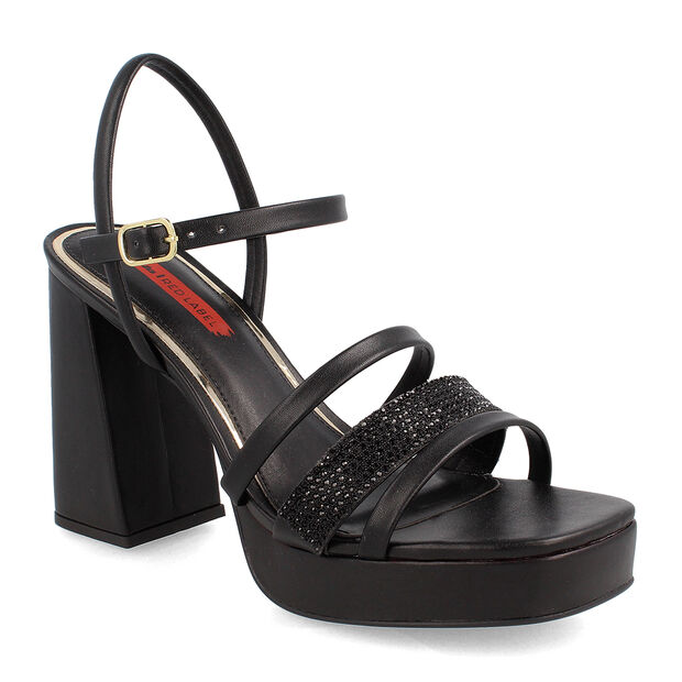 Sandalia Mujer Bata Red Label Daia, NEGRO