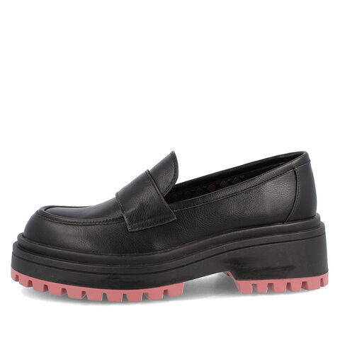 Mocas&iacute;n Mujer Bata Red Label Raffa , NEGRO