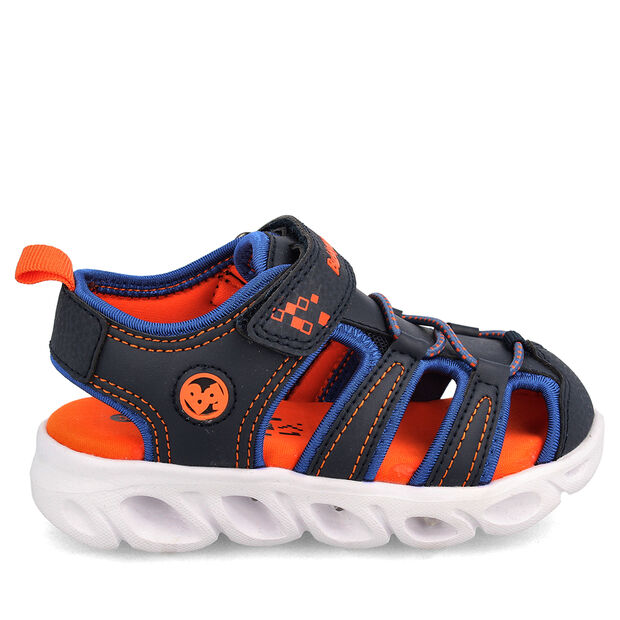Sandalia Con Luces Bubblegummers Ni&ntilde;o Mancora , AZUL