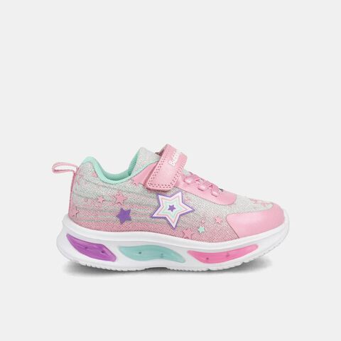 Zapatilla Con Luces Ni&ntilde;a Bubblegummers Demian   , GRANATE