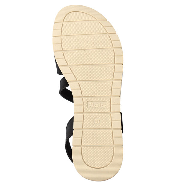 Sandalia Mujer Bata Country , NEGRO