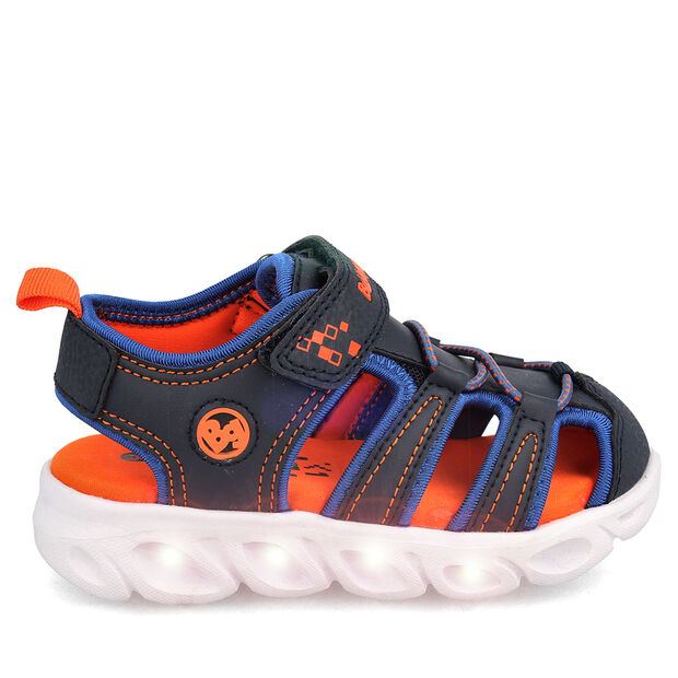 Sandalia Con Luces Bubblegummers Ni&ntilde;o Mancora , AZUL