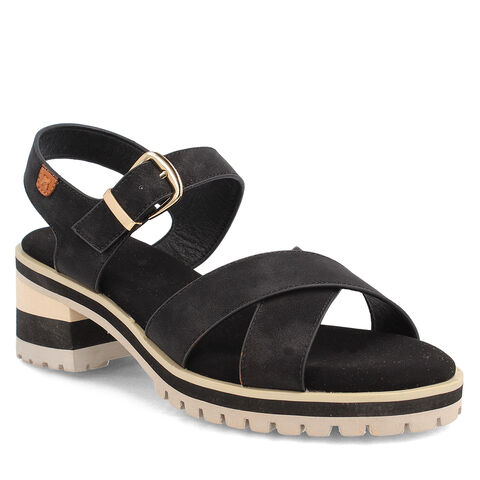 Sandalia Mujer Bata Journey, NEGRO