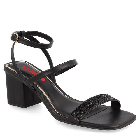Sandalia Mujer Bata Red Label Dalia, NEGRO