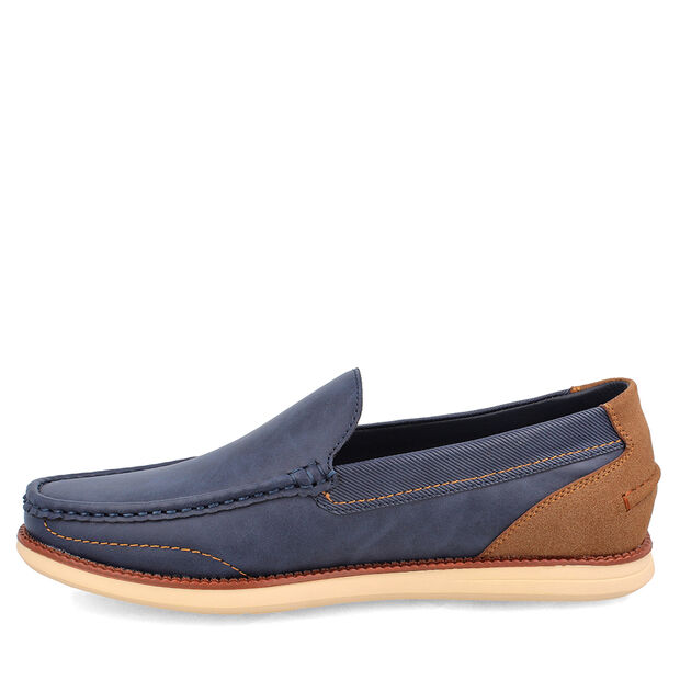 Mocas&iacute;n Hombre Bata Nautilus   , AZUL