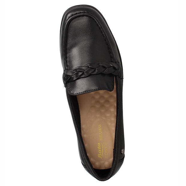 Mocas&iacute;n Bata Comfit Mujer Newstar, NEGRO