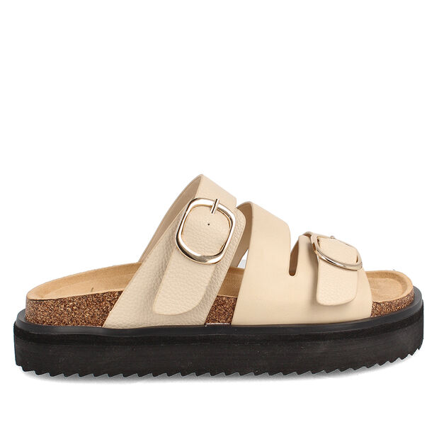 Sandalia Mujer Bata Trini, BLANCO BRILLANTE
