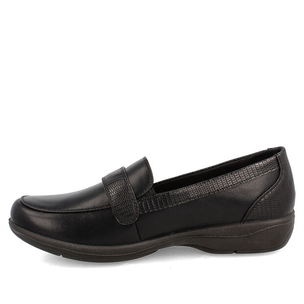 Mocas&iacute;n Mujer Bata Comfit Tali , NEGRO