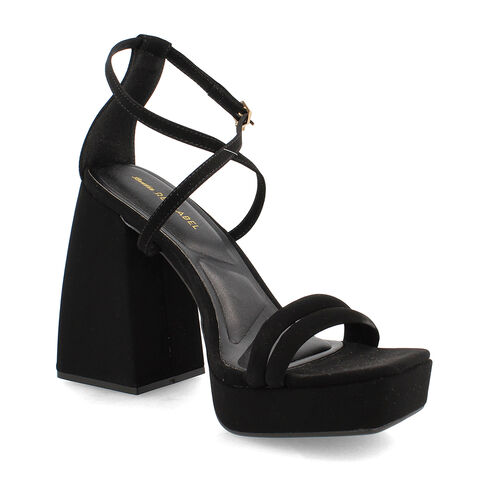 Sandalia Mujer Bata Red Label Rosa, NEGRO