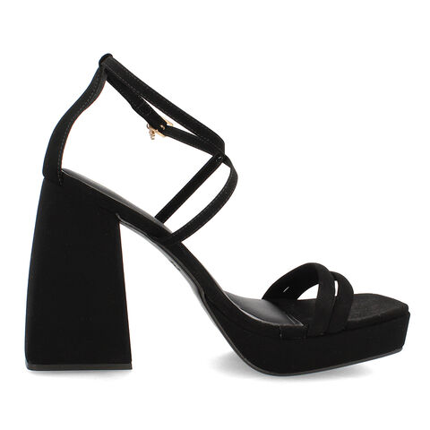 Sandalia Mujer Bata Red Label Rosa, NEGRO