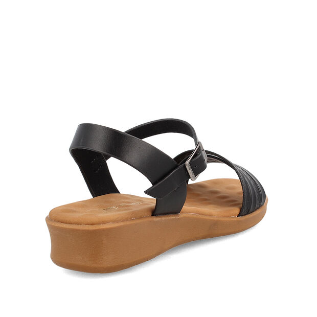 Sandalia Mujer Bata Comfit Cerise, NEGRO