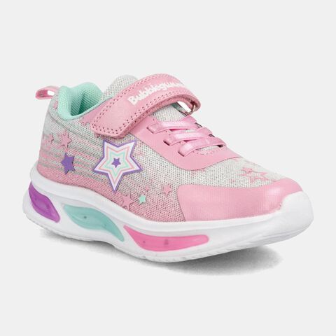 Zapatilla Con Luces Ni&ntilde;a Bubblegummers Demian   , GRANATE