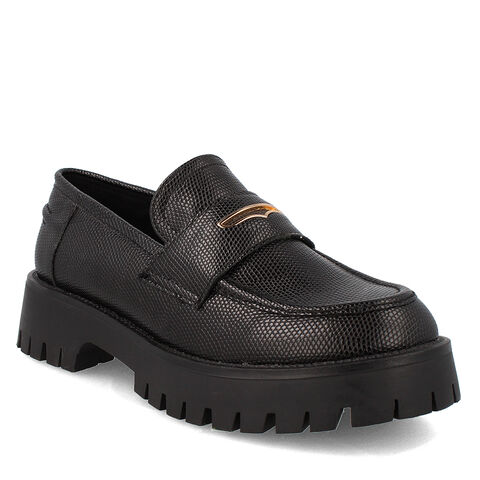 Mocas&iacute;n Mujer Bata Gina , NEGRO