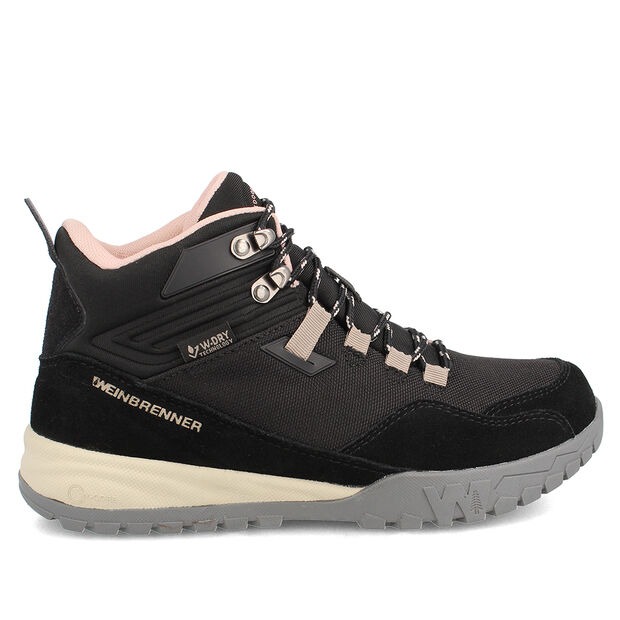 Bot&iacute;n Outdoor Mujer Weinbrenner Beagle Whisler Mid , NEGRO