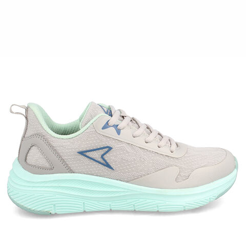 Zapatilla Deportiva Mujer Power Helca Walking , GRIS