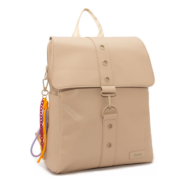 Mochila Beige Paulina, PLATA