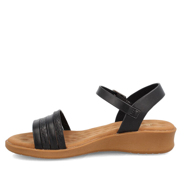 Sandalia Mujer Bata Comfit Cerise, NEGRO
