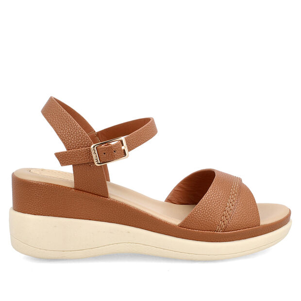 Sandalia Mujer Bata Comfit Cane, ARENA OSCURA
