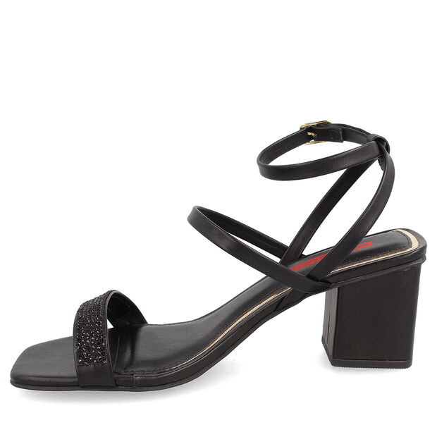 Sandalia Mujer Bata Red Label Dalia, NEGRO