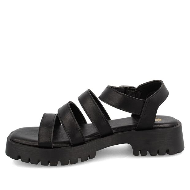 Sandalia Mujer Bata Manu, NEGRO