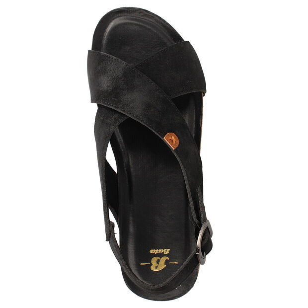 Sandalia Mujer Bata Enjoy, NEGRO