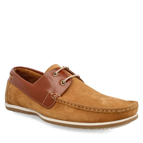 Zapato Casual Bata Cuero Hombre Ole  , CAMEL