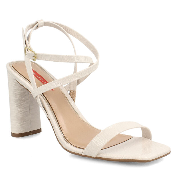 Sandalia Mujer Bata Red Label Lila, BLANCO