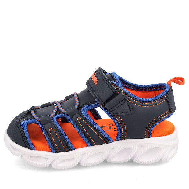 Sandalia Con Luces Bubblegummers Ni&ntilde;o Mancora , AZUL