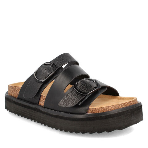 Sandalia Mujer Bata Trini, NEGRO