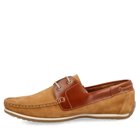 Zapato Casual Bata Cuero Hombre Ole  , CAMEL