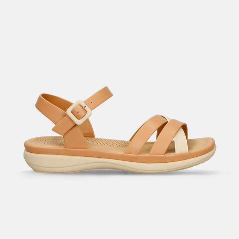 Sandalias Para Mujer Bata Comfit Camel Jilmar, 