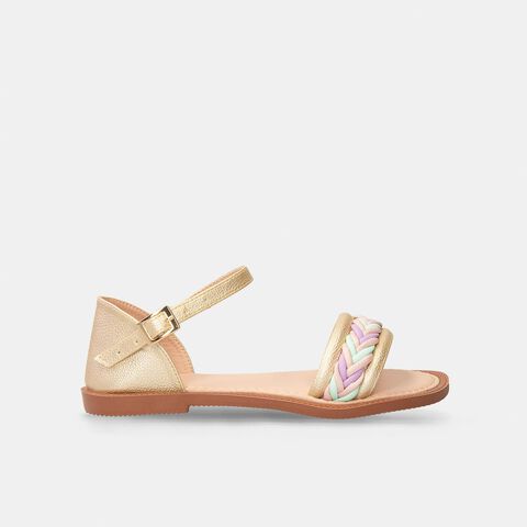 Sandalia Para Ni&ntilde;a Bubblegummers Dorado-Multicolor Sarai, 