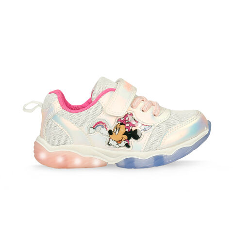 Tenis Con Luces Con Luces Para Ni&ntilde;a Licenses Disney Blanco-Rosado Lisa L, 