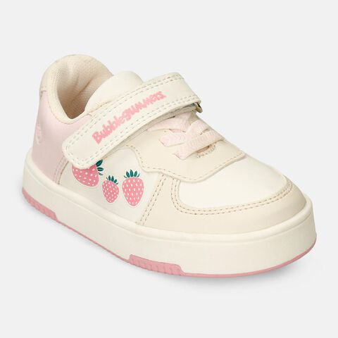 Tenis Para Ni&ntilde;a Bubblegummers Beige-Rosado Soleada, 