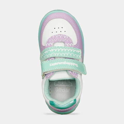 Tenis Para Ni&ntilde;a Bubblegummers Blanco-Lila-Verde Rylee, 