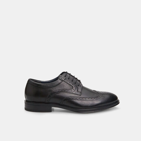 Bata 24H Men's Brogue Leather Lace-up Shoes, Black