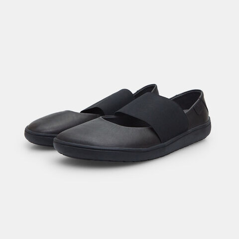 Sneakers en cuir pour femme BAREFOOT, Noir