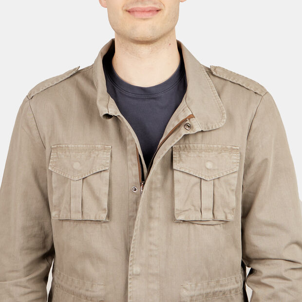 Herren Field Jacke, Taupe